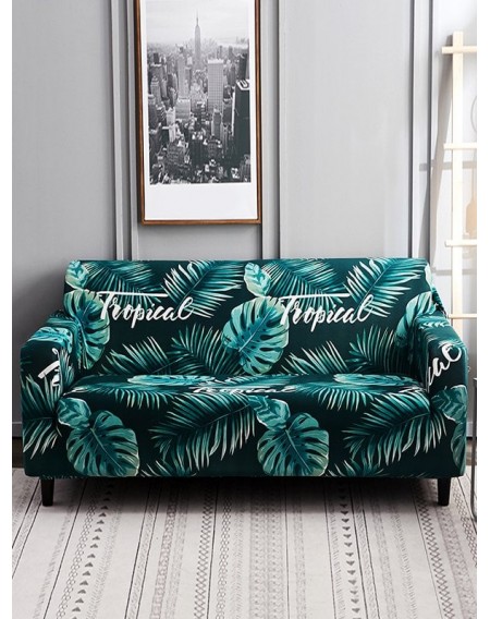 Banana Leaf Print Couch Cover - Two Seats