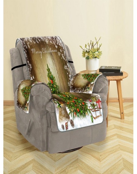 Merry Christmas Tree Gift Pattern Couch Cover - Single Seat