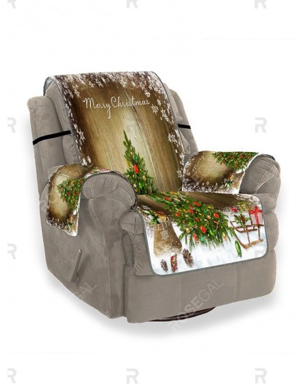 Merry Christmas Tree Gift Pattern Couch Cover - Single Seat