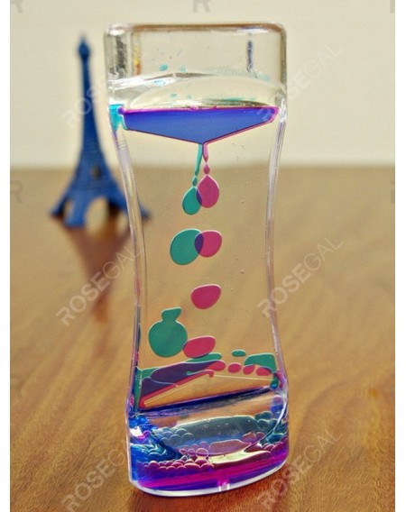 Home Decoration Double Color Liquid Hourglass