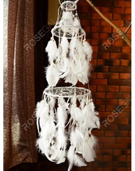 Handmade LED Light Double Layered Feather Dream Catcher