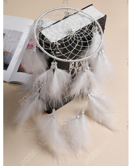 Beaded Feather Dream Catcher - Without Lights