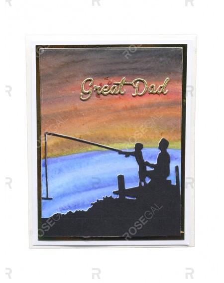 Great Dad Pattern Die Cut Craft Dies for Scrapbook Greeting Cards