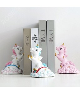 Cute Unicorn Book Baffle Creative Stand Gift Decoration