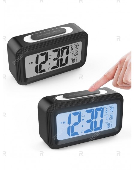 Upgrade Temperature Silent Electronic LED Alarm Clock