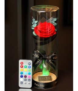 Valentines Day Artificial Rose Flower with LED Light