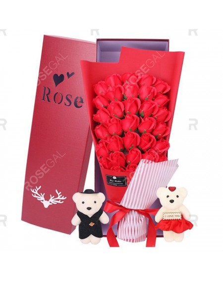 33 Rose Soap Bouquet Gift Box for Valentine's Day