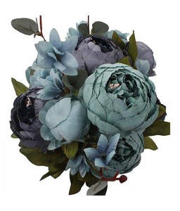 High-End European Style Core Peony Artificial Flower for Wedding Decoration and Home Decoration