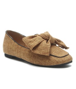 Casual Bow Loafers - 36