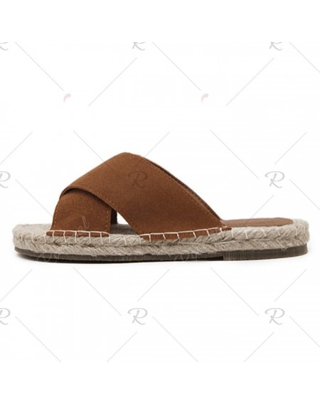 Outdoor Whipstitch Cross Casual Slippers - 36