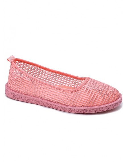 Flat Heel Mesh Slip On Casual Shoes - 35