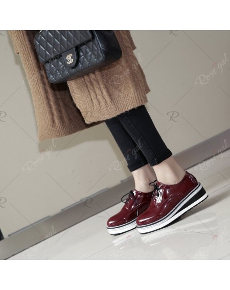 The New Shoes Are Small Square Deep Thick with All-Match with Simple Small Leather Shoes - 35