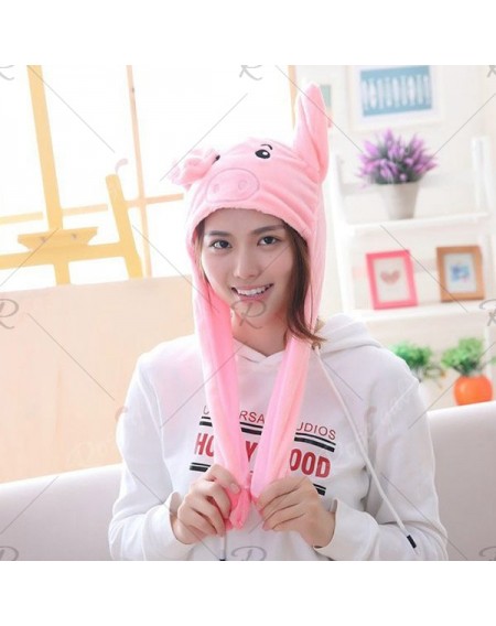 Year Gift Spring Festival Gift Pig Year Mascot Ear Moving Pig Hat