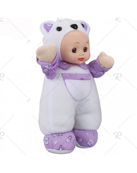 Interactive Sleep Appease Bear Baby Doll Plush Toy Christmas Gift