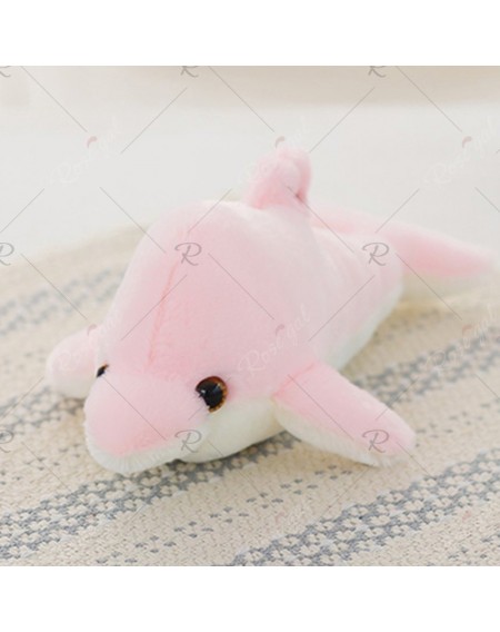 Creative Luminous Plush Dolphin Doll Glowing Pillow Colorful LED Light Plush Animal Toys Kids Gift