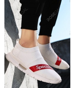 Contrast Belt Low Top Sock Sneakers - Eu 42