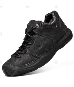 Men Fashionable Leather Outdoor Hiking Shoes - Eu 43