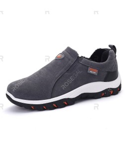 Men Plus Size Outdoor Slip-on Hiking Shoes - 42