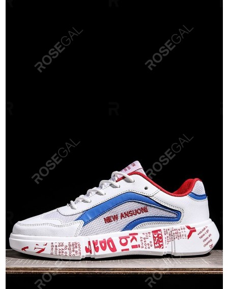 Letter Role Breathable Sneakers - Eu 40