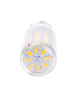 E27 5W 72 LED 5730 SMD Cover Corn Spot Light Lamp Bulb Warm Cool White 220-240V