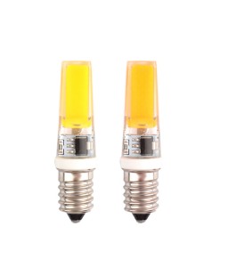E14 3W Silica Gel LED 25087 COB Cool/Warm White Light Bulb Lamp AC220V