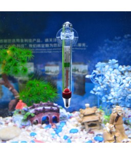 Fishbowl Glass Meter Aquarium Fish Tank Water Temperature Thermometer