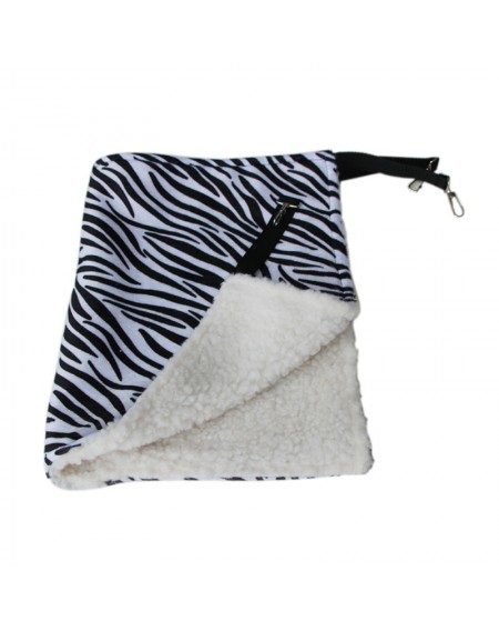 Trendy Pet Cat Hammock Leopard Fur Bed Animal Hanging Dog Cage Comforter Ferret