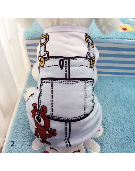 Cute Pet Dog Vest Summer Clothes Small Dogs Chihuahua T-shirt Soft Cotton Shirt S Size