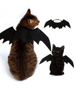 Pet Dog Cat Bat Vampire Fancy Dress Apparel Outfit Wings for Halloween Christmas
