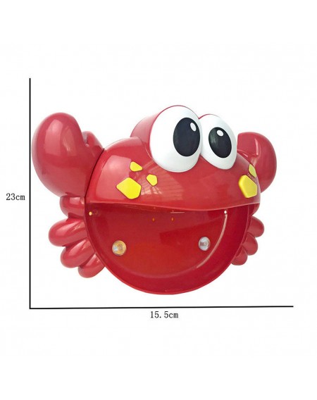 Cute Cartoon Crab Bubble Maker Automated Spout Bubble Machine for Children Bath Kids Fun Toy Gift