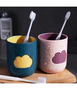 Nordic Style Travel Portable Washing Cup Couple Bathroom Sets Plastic Toothbrush Holder Storage Organizer Cup