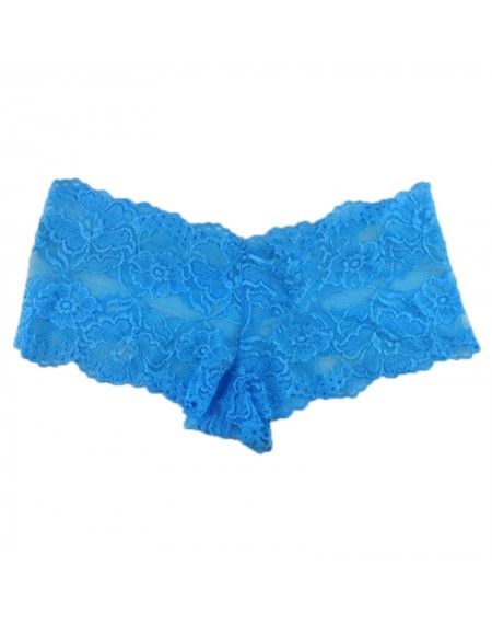 Women Transparent Beautiful Flowers Lace Panties Seamless Plus Size Panty Briefs Underwear 6 Colors