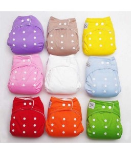 10pcs+10 Inserts Nappies Adjustable Reusable Baby Washable Cloth Diaper