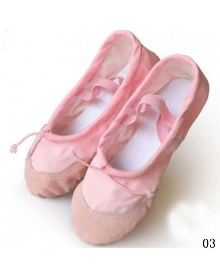 Adult Kid Child Ballet Canvas Dance Shoes Soft Pointe Gymnastics Dance Slippers