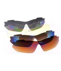 Bike Bicycle Sports Cycling Sunglasses UV400 5 Lens Replacement Goggles Glasses
