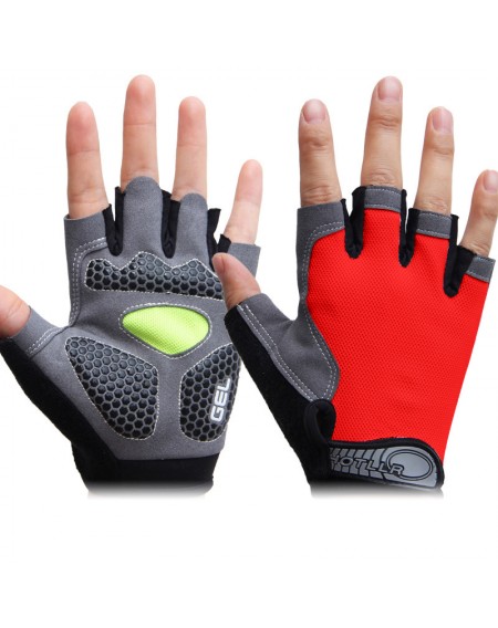 Bike Cycling Gel Half Finger Gloves Short Finger Sport Glove