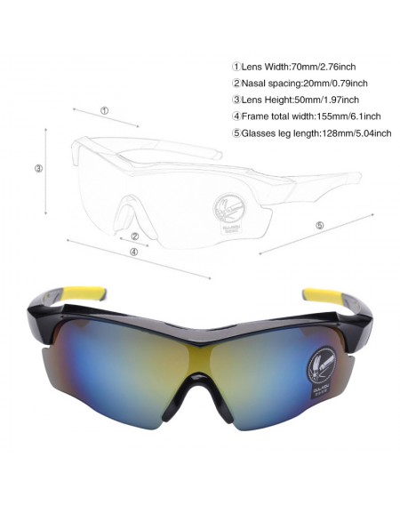 Explosion-proof Fashion Bike Bicycle Sports Cycling Sunglasses UV400 Goggles Glasses oulaiou9189