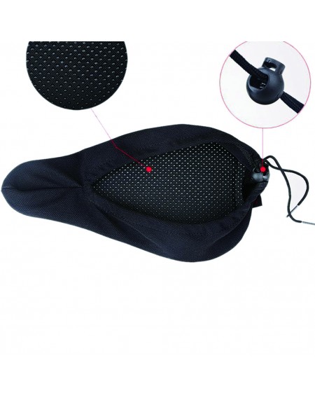 Bicycle 3D Gel Silicone Saddle Seat Cover MTB Pad Cushion Comfort Bike Accessories