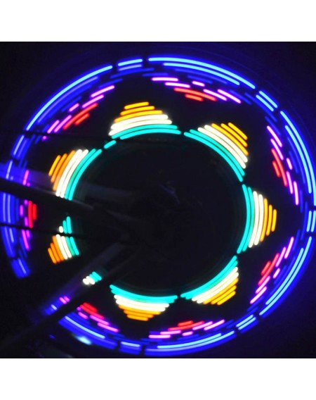 Colorful 42 Patterns 16 LED Bicycle Bike Cycling Lights Wheel Spoke Light Lamp