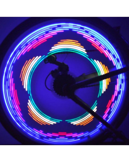 Colorful 42 Patterns 16 LED Bicycle Bike Cycling Lights Wheel Spoke Light Lamp