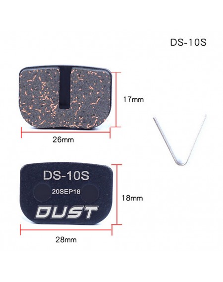 DUST Mountain Road Bike Lining Bicycle Disc Brake Pads Blocks Cycling Accessories