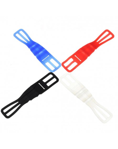 Silicone Bicycle Motorcycle Phone Holder Phone Mount Strap Torch Elastic Strap Bike Accessories