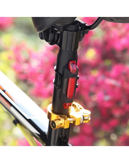 5 LED Bicycle Cycling Tail USB Rechargeable Red Warning Light Bike Rear Safety