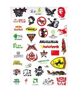 3PCS Outdoor Cycling Antirust Sticker Bicycle MTB Skateboard Decal Scratch Patch