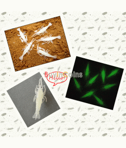 2Pcs Noctilucent Soft Baits Shrimp Fishing Simulation Luminous Prawn Lure Bait
