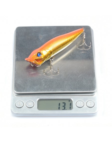 3D Eyes Treble Hooks Fishing Lures Crankbait Wobblers Pesca Bait Lure Simulate Hard Plastic Poper 9.5cm/12g