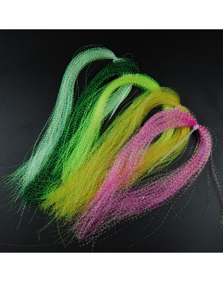 Artificial Bait Twisted Flashabou Tinsel Fly Fishing Tying Crystal Flash For Jig Hook Shinning Fishing Lure Making