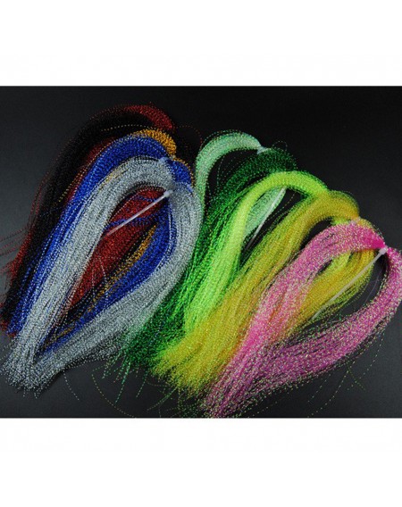 Artificial Bait Twisted Flashabou Tinsel Fly Fishing Tying Crystal Flash For Jig Hook Shinning Fishing Lure Making