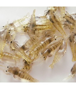 4 cm Bait Soft Shrimp Simulation Grass Shrimp Environment - friendly Plastic Fishy Smell Luring Effect Good Fishing Gear