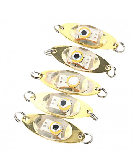 Metal LED Deep Drop Fish Collector Underwater Eye Fish Attractor Lure Light Flashing Lamp Shine Fishing Tools